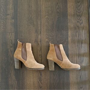 Boden Tan Ankle Booties Sz 9
